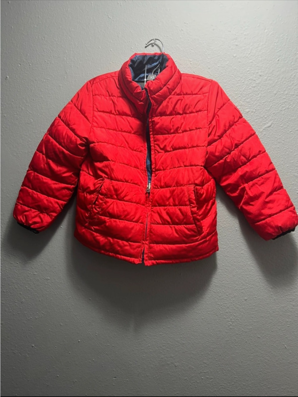 GAP Bright Red Quilted Kids Reversible Puffer Jacket